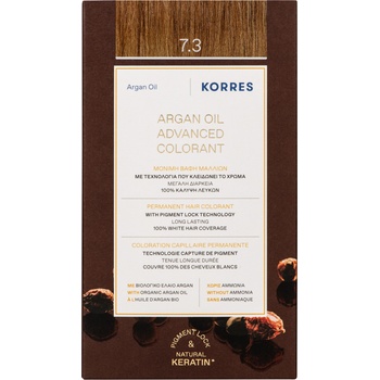 KORRES Боя за коса с арганово масло, 7.3 Златисто/Медено русо