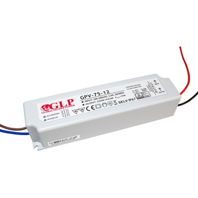 GLP GPV zdroj plastový CV IP67 různé typy 12V/24V - 12V, 75W