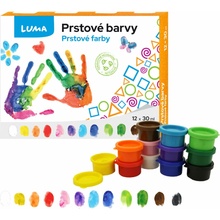 Barvy prstové LUMA 12 barev 30ml