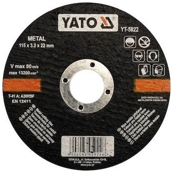 Yato Kotouč 125 x 22 x 1,2 mm YT-5923