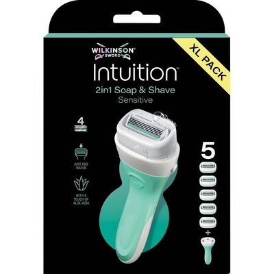 Wilkinson Intuition 2in1 Soap&Shave Sensitive + 5 ks hlavic