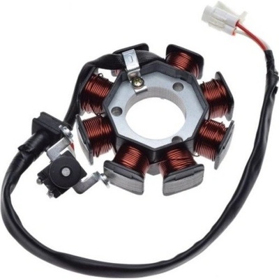 Stator zapalování "DC" 8cívek / 4 kabely D = 97 mm YAMAHA 125 YBR , XT , TTR
