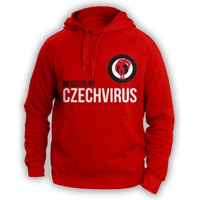 Czech Vírus mikina Unisex červená