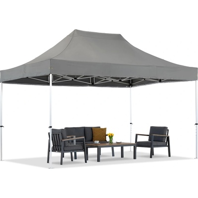 Garden Point Антрацитен градински павилион Manta 3 x 4, 4m Garden Point (GAP1361)