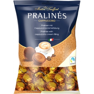 Maitre Truffout Pralinky z mléčné čokolády s příchutí kapučína 125 g