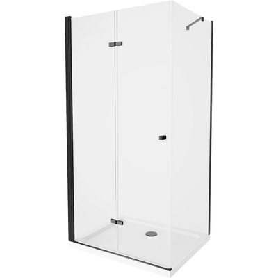 MEXEN/S Lima sprchový kout 70x120, transparent, černá + bílá vanička se sifonem 856-070-120-70-00-4010B