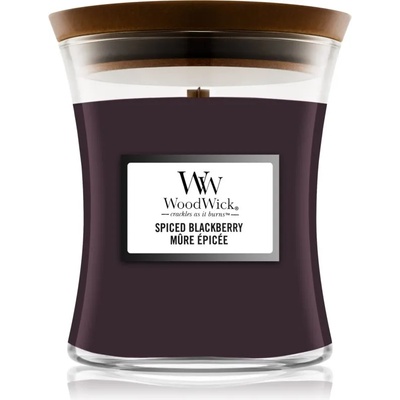 WoodWick Spiced Blackberry ароматна свещ с дървен фитил 275 гр