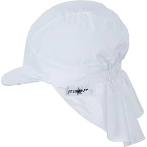Sterntaler Детска шапка с козирка Sterntaler Kid's Peaked Cap with Neck Protection Uni Cap - Weiß - размер 51 cm (904-1902-1313)