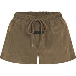 Fear of god essentials Поларени къси панталони FEAR OF GOD ESSENTIALS Women's Running Fleece Jogger Shorts - Ink
