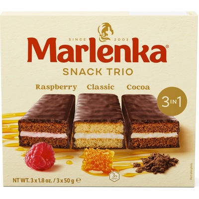 Marlenka Triopack Medové Snacky 3 x 50 g