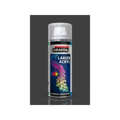 TATechnix Lak v spreji lesklý čierny RAL9005 akrylový Grafen Professional - 400ml