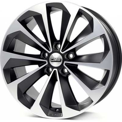 CMS C21 8x18 5x108 ET47 matt black polished