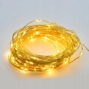 ACA Lighting LED dekoračná reťaz 10m 100LED WW 8 funkcií s adaptérom zlatá meď X01100132