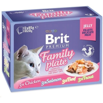 Brit Premium Cat D Filety v Jelly Family Plate 12 x 85 g