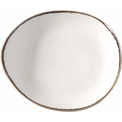 FINE DINE Prezentačný tanier 270x240 mm, krémový Vanilka