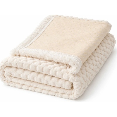 RealG RC-K-1181 Přehoz na pohovku elastický 70x70 cm bílý