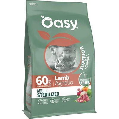 Oasy Cat Superior Sterilized Lamb 1,5 kg
