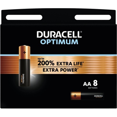 Duracell Алкална батерия duracell optimum lr6 /8 бр. в блистер/ 1.5v (dur-ba-lr6-optimum-8pk)