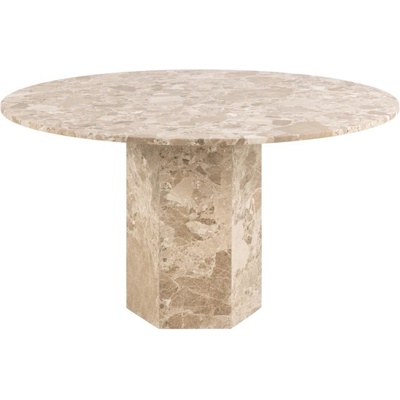 Actona Jídelní stůl Naxos 130 cm mramor Latte