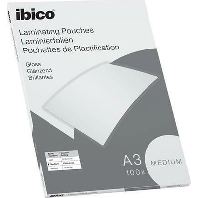 Laminovací fólie "Medium", 100 mikronů, A3, lesklá, 100 ks, IBICO 627312 – Hledejceny.cz
