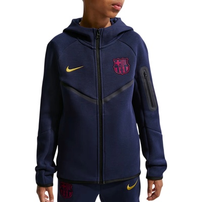 Nike FC Barcelona Tech Fleece Windrunner modrá