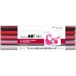 Tombow Маркер на алкохол ABT PRO с двоен връх 5P-5 Розови цветове (5) (ABTP-5P-7)