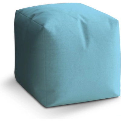 Sablio Taburet Cube Blankytně modrá - 60x60x60 cm