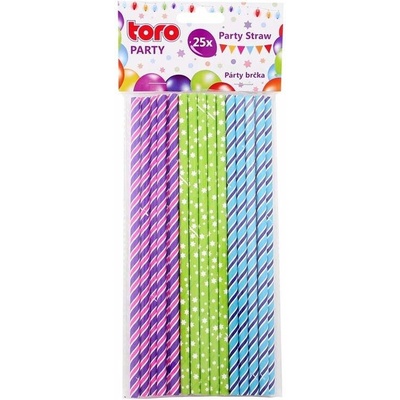 TORO Slamky ozdobné papierové 19,7 cm 25 ks