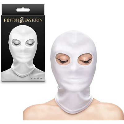 Маска за глава, отвори за очите - Fetish & Fashion White (NSTOYS1146)