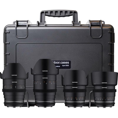 Samyang 4 KIT 24/35/50/85 VDSLR MK2 Canon EF + Hardcase