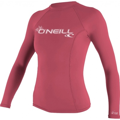 O'Neill Wms Basic Skins L/S Rash Guard fox pink