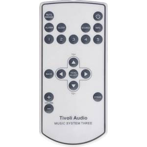 GENERAL TIVOLI AUDIO Music System 3 - дистанционно управление дубликат (Music System 3) Дистанционно