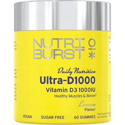 Nutriburst Daily Nutrition Ultra‑D1000 Gummies Lemon 60 ks