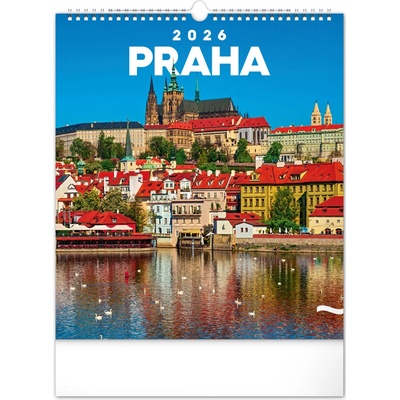 NOTIQUE Nástěnný Praha 30 x 34 cm 2026