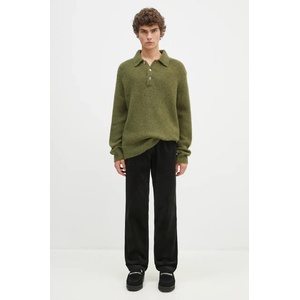 Norse Projects Вълнен пуловер Rasmus Relaxed Brushed Polo (N45.0614.8098)