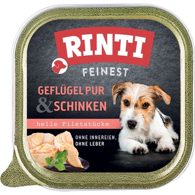 Rinti Feinest Adult Dog hydina a šunka 11 x 150 g