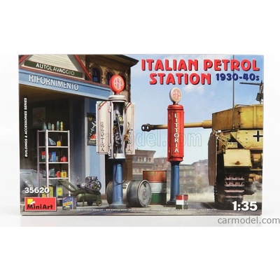 Miniart Diorama Garage Stazione Di Servizio Italian Petrol Station 1930-40s 1:35