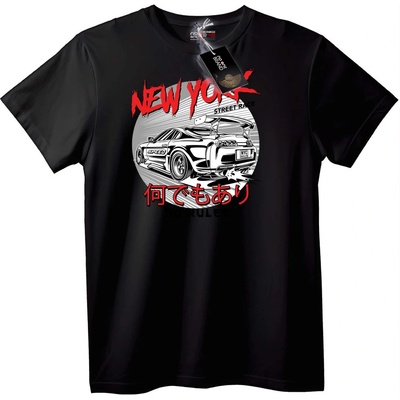 NOONEBRAND Тениска New York Улично Състезание - L, White