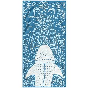 Restilo Синя плажна кърпа 90x180 cm Shark - DecoKing (120040983)