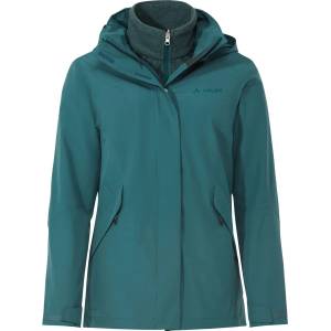Vaude Дамско 3-в-1 яке Vaude Women's Rosemoor 3in1 Jacket II 3-in-1 jacket - Dark Fjord Green - размер 48 (EU) (104-5125-0818)