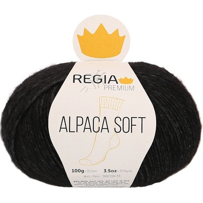 Regia Premium Alpaca Soft 99 černá