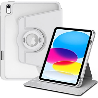 Vsechnonamobil 106931 Křišťálový FLEXI 2v1 Zaklápací obal pro Apple iPad A16 2025 / iPad 2022 šedý