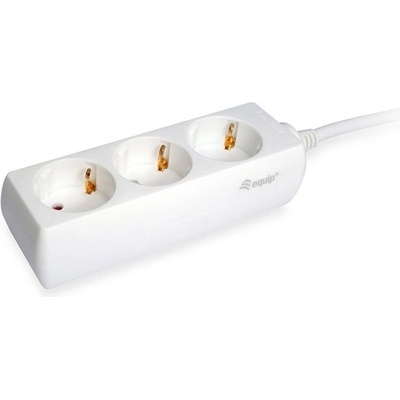 Equip Разпределение на захранването - 245550 (3 Schuko, Макс. : 3500W, 1, 5 m кабел, бял) (245550)