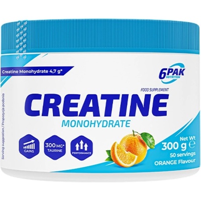 6PAK Nutrition Creatine Monohydrate [300 грама] Портокал