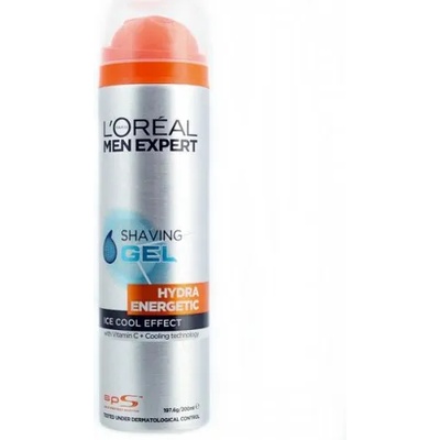 L'Oréal Men Expert Hydra Energetic Shaving Gel - Гел за бръснене с охлаждащ ефект и витамин C, 200мл