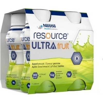 RESOURCE ULTRA FRUIT HIGH PROTEIN PŘÍCHUŤ JABLKO POR SOL 4X200ML