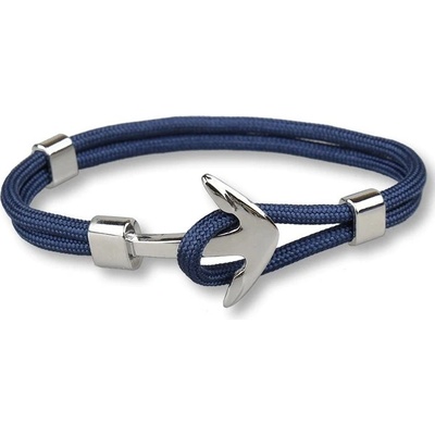 Naky náramek s kotvou a lankem modrá 5075