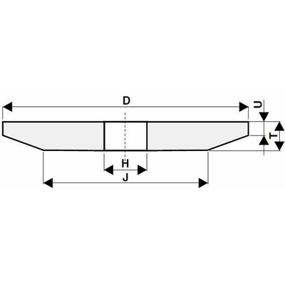 Tyrolit Brusný kotouč kuželový 200 / 98 x 12 / 3 x 32 mm 99BA60K9V40 T428755