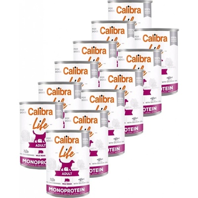 Calibra Dog Life Adult Wild Boar with Cranberries 12 x 400 g