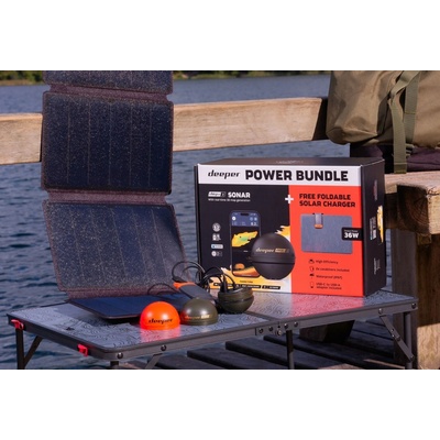 DEEPER Power Bundle Sonar Chirp+ 3 a solární nabiječka